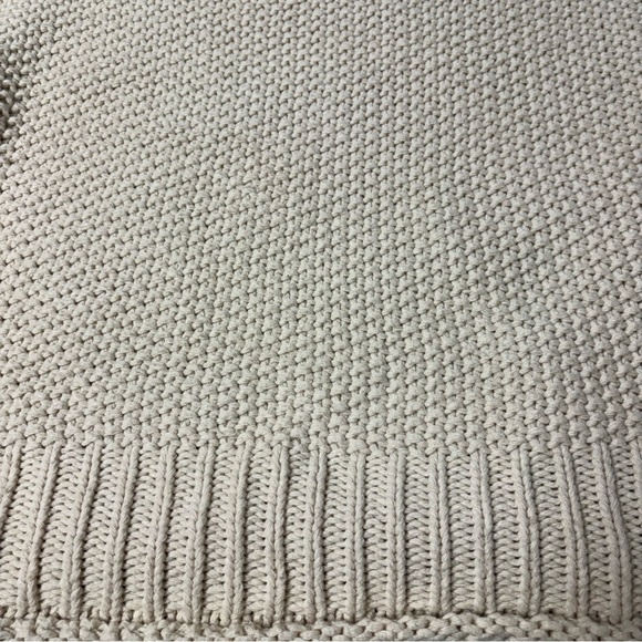 She + Sky Womens Cozy Cream Cotton Sweater Medium - Picture 11 of 11